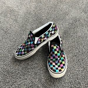 Multi Colored Check Vans